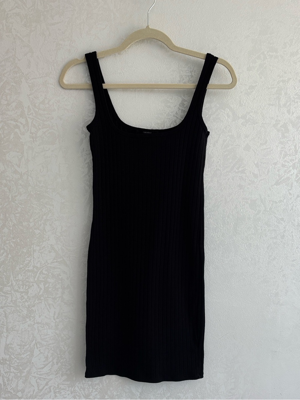 Forever 21 Ribbed Tank dress in Black size S